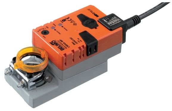 Belimo LM24A-MP rotary damper actuator 5Nm 24V with manual override ring and status LED indicators