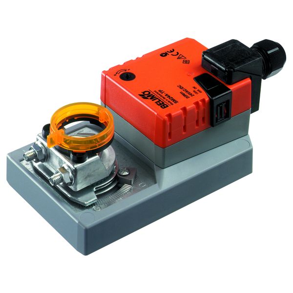 Belimo SM24A-TP damper actuator 20Nm 24V 3-point control with manual override ring and cable gland
