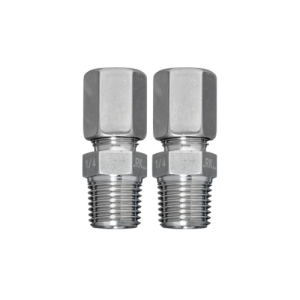 A-22WP-A10 - Belimo Pipe connector, Stainless steel, Screw connection set 8 mm stainless steel, 2 pcs.