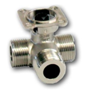 R520 - Belimo 3-way change-over ball valve T-hole, PN16