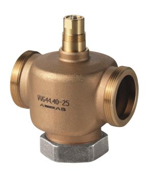 VXG44.40-25 -  Siemens 3-port seat valve, external thread, PN16, DN40, kvs 25 | Siemens Valves