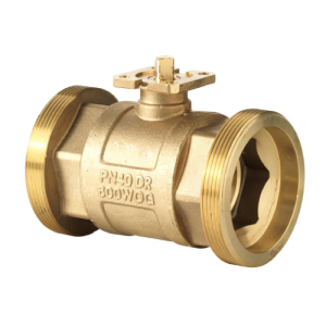 VAG60.50-96 - Siemens 50mm 2-Port externally threaded G 23/4 on/off ball valve. Dezincification resistant hot-pressed brass body with chromium-plated dezincification resistant hot-pressed brass ball, Kvs=96