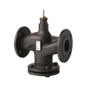 VVF53.25-6.3 - Siemens 25mm  2-port flanged cast iron seat valve with stainless steel trim, PN25, -20+220C - kvs = 6.3