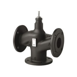 VXF43.100-125 - Siemens 100mm 3-Port flanged cast iron seat valve with stainless steel trim, PN16, -20+220C - kvs = 125