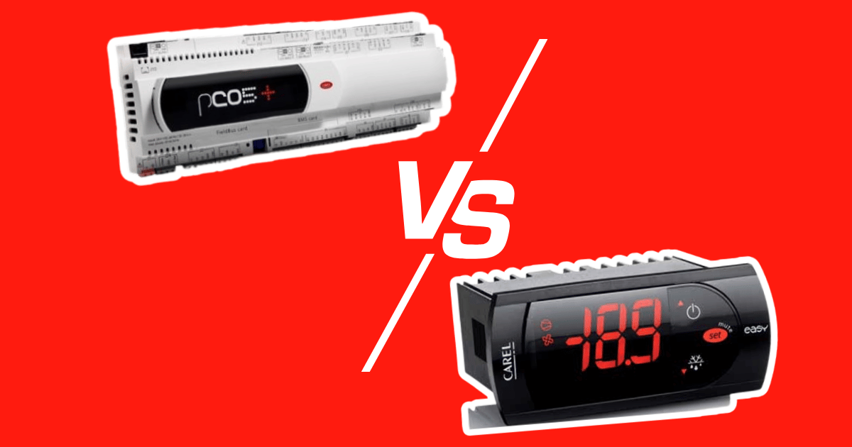 Comparison of Carel IR33 and c.pCO HVAC controllers highlighting features, applications, and selection guidance for engineers.